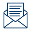 Illustration of an envelope with a letter being inserted