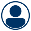 Illustration of a human shape encompassed in a circle border