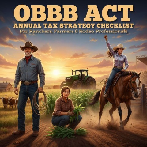 OBBB Act Annual Tax Strategy Checklist For Ranchers, Farmers & Rodeo Professionals